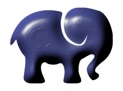 Blue Elephant Header Logo WordPress freelancer